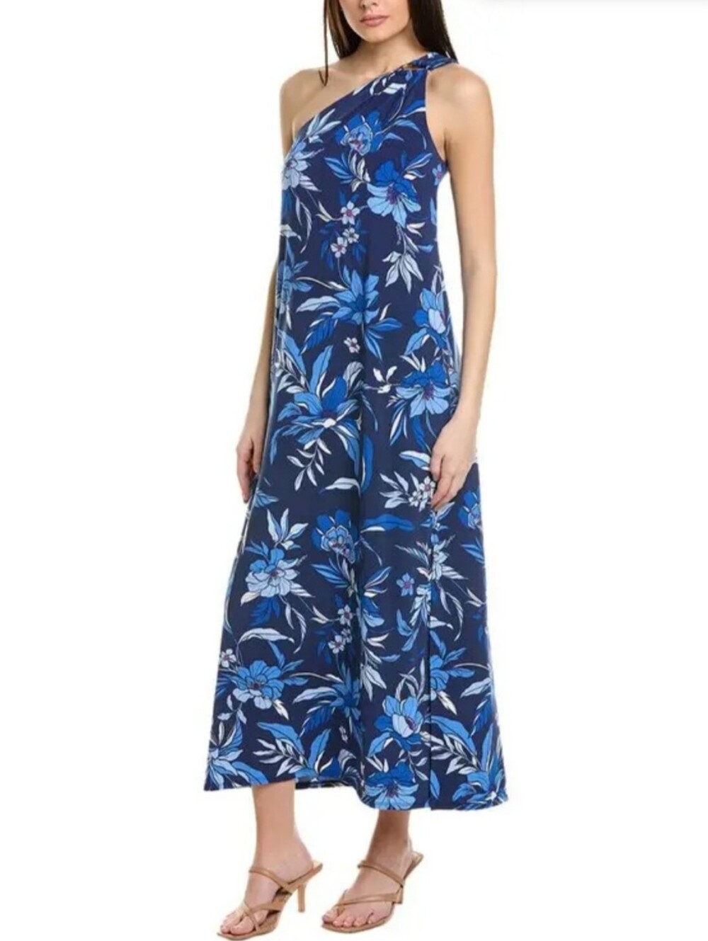 Tommy Bahama Romantic Blooms One-Shoulder Maxi Dress Womens Small